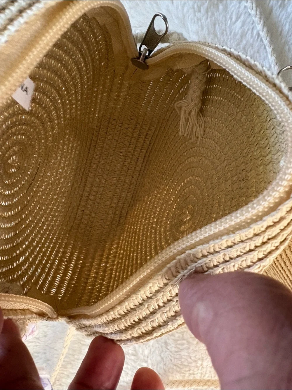 Tahari round rattan